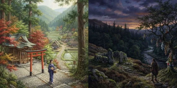 How Japanese and Celtic Mythologies Treat Nature Spirits